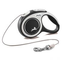Flexi - Laisse New Comfort Cordon 8m - Noir