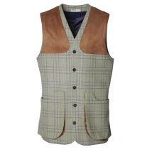 Chevalier - Gilet De Chasse Wiston Tweed - Kaki - Taille M