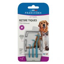 Francodex - Retire Tiques 3 Crochets Chien Et Chat