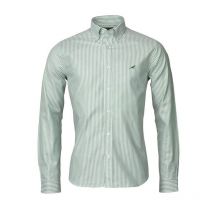 Laksen - Chemise Eton Stripes - Vert - Taille L