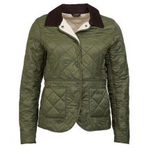 Barbour - Veste Deveron Polarquilt Femme - Olive - Taille 12/M