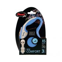 Vadigran - Laisse New Comfort Sangle 3m Flexi - Bleu - Taille XS