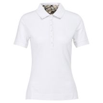 Barbour - Polo Portsdown Femme - Blanc - Taille 14/L