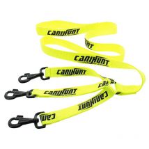 CaniHunt - Laisse Tripleur Plate Polyester 3 X 0.3 X 150 Cm Avec Tripleur
