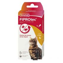 Beaphar - Pipettes Antiparasitaires Chat Fiprotec