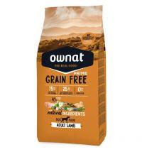 Ownat - Croquettes Grain Free Prime Adult Lamb 12kg