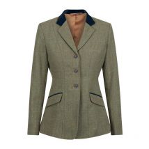 Nature Horse - Veste D'Équitation En Tweed Deluxe Femme 400g - Kaki