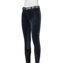 Equiline - Pantalon En Velours Edinaef - Marine - Taille 36 FR / 42 IT