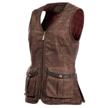 Baleno - Gilet De Tir En Tweed Imprimé Pour Femmes Kenwood - Marron - Taille 42 / XL