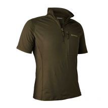 Deerhunter - T-shirt Excape Col Zippé - Kaki - Taille M