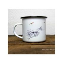 Effet Nature - Mug Métal Émaillé Truite Fario By Walter Arlaud