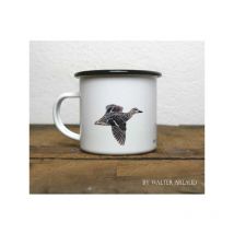 Effet Nature - Mug Métal Émaillé Canards Sarcelle D'Hiver By Walter Arlaud