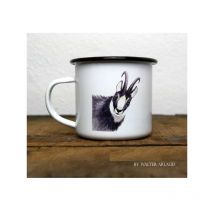 Effet Nature - Mug Métal Émaillé Regards Sauvages Le Chamois By Walter Arlaud