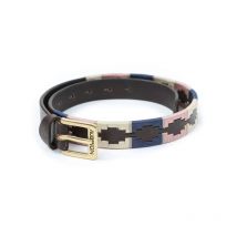Nature Horse - Ceinture Polo Aubrion - Beige / Rose / Bleu