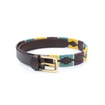 Nature Horse - Ceinture Polo Aubrion - Jaune / Vert / Violet - Taille 90