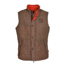 Idaho - Gilet Sans Manches Réversible Beaver - Marron / Orange