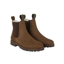 Le Chameau - Bottines En Nubuck Chelsea Aventure Fourrées Femme - Marron