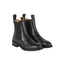 Le Chameau - Bottines Chelsea Cuir Femme - Noir