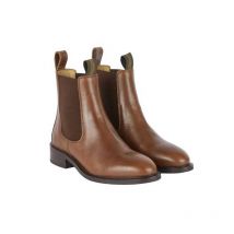 Le Chameau - Bottines Chelsea Cuir Femme - Marron