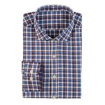 Verney-Carron - Chemise Cheverney - Marron / Bleu - Taille L