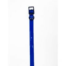 Hélen BAUD - Collier Biothane Biogold Largeur 650x25x2.6mm - Bleu foncé