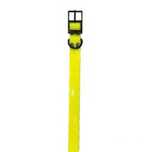 Hélen BAUD - Collier Biothane Biogold Largeur 650x25x2.6mm - Jaune
