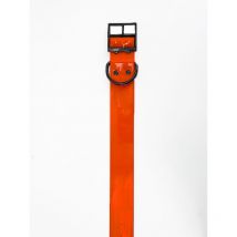 Hélen BAUD - Collier Biothane Largeur 50mm - Orange