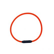 Hélen BAUD - Collier Biothane Beta Tubulaire 8mm - Orange