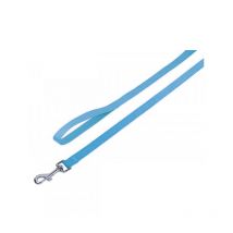 Nobby - Laisse Simple Nylon 1m20 Classic - Bleu ciel - Taille M/L