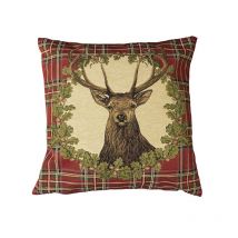 Lovergreen - Coussin Cerf Avec Couronne En Feuillage