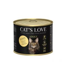 Cat's Love - Pâtée Pour Chat Adulte Poulet Pur 200g