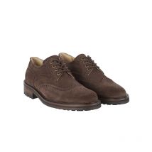 Le Chameau - Chaussures En Daim Normandy Homme - Marron Foncé