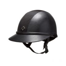 Charles Owen - CASQUE SP8 PLUS LEATHER LOOK PLUS CHARLES OWEN Noir;taille