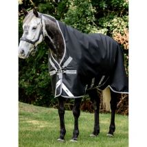 Horseware - COUVERTURE AMIGO BRAVO 12 WUG 400G HORSEWARE Black/Titanium Grey & Silver;taille