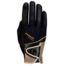 Roeckl Sports - GANTS MADRID ROECKL SPORTS Noir / Doré;taille