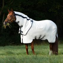 Horseware - COUVERTURE ANTI-MOUCHE RAMBO NATURA SUMMER SHEET HORSEWARE Blanc / Marine;taille