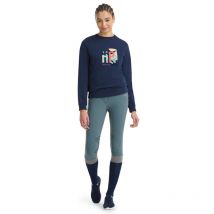 Horse Pilot - SWEATSHIRT TEAM ANNIVERSARY FEMME HORSE PILOT Marine;taille