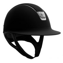 Samshield - CASQUE MISS SHIELD BLASON CRYSTAL FABRIC SILVER SAMSHIELD Noir;Taille de coque