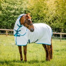 Horseware - COUVERTURE ANTI-MOUCHES AMIGO AUSSIE ALL ROUNDER HORSEWARE Bleu / Blanc;taille