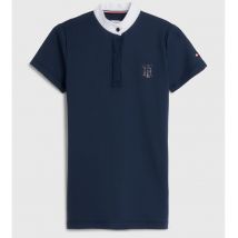 Tommy Hilfiger Equestrian - POLO DE CONCOURS À MANCHES COURTES RHINESTONE PERFORMANCE TOMMY HILFIGER EQUESTRIAN Marine;taille