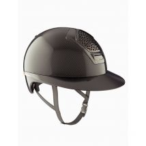 FreeJump - Casque Voronoï Carbone Sans Protection Temporale Black Glossy Visière Longue Freejump