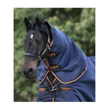 Horseware - COUVRE-COU RAMBO SUPREME 50G HORSEWARE Navy/Orange