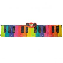 Rainbow Colours Giant Slimline 6ft Piano Mat