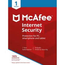 McAfee Internet Security 1 Year Subscription for 1 Device