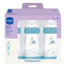 MAM Easy Start 260ml Bottle -3 Pk BlueEasy Start 160ml Bottle -3 Pk Blue (Design May Vary)