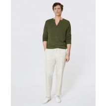 Pullover Mit Tunesienkragen Grün - The Kooples