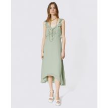 Langes Gerüschtes Kleid Grün - Hochzeitsgast Outfit Damen - The Kooples