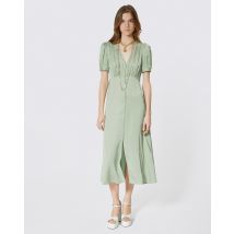 Langes Kleid Jacquard Herz Grün - Hochzeitsgast Outfit Damen - The Kooples