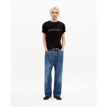 Camiseta Negra What Is Metallic - The Kooples