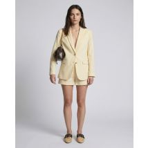 Pantalones Cortos De Lino Amarillo - The Kooples
